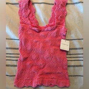 Free People Love Letter Cami Pink
